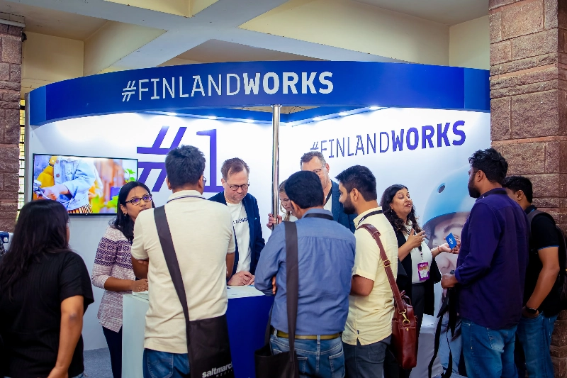 Gids Work in Finland booth - Business Finland